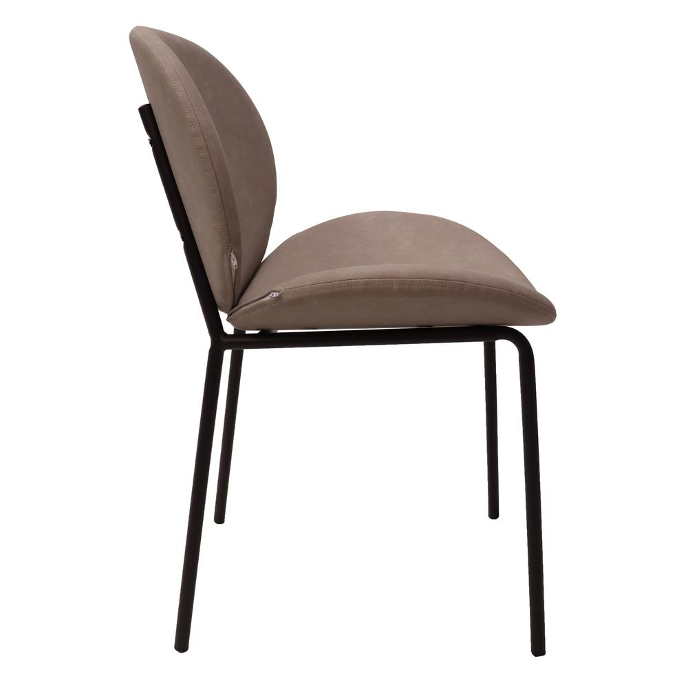 Dining Side Chair with Upholstered Faux Leather Seat