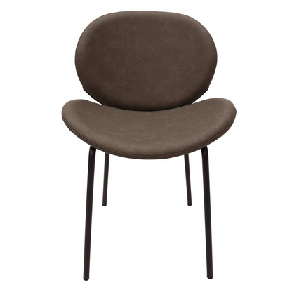 Dining Side Chair with Upholstered Faux Leather Seat