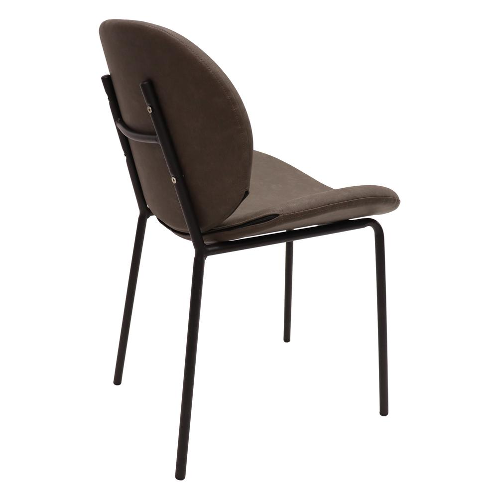 Dining Side Chair with Upholstered Faux Leather Seat