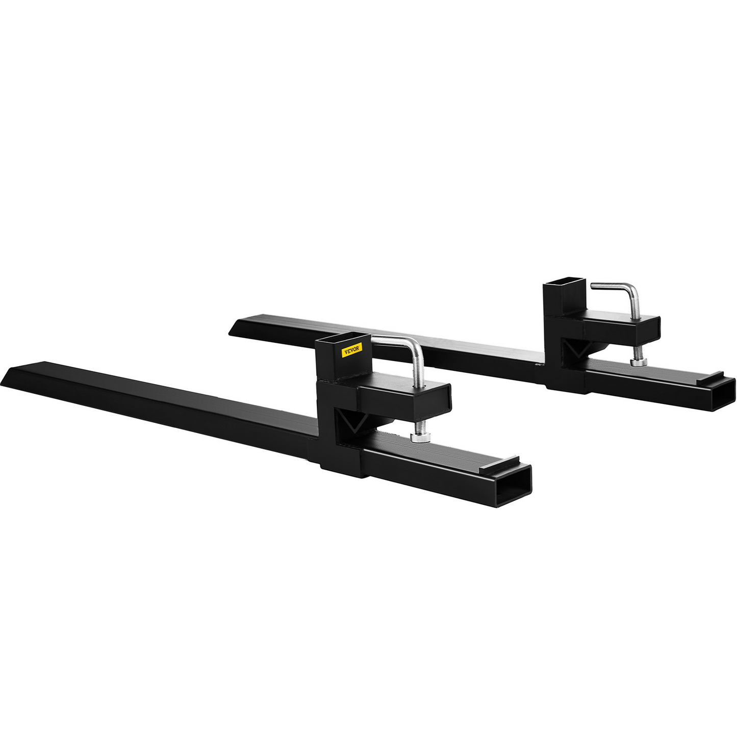 VEVOR Pallet Forks 2000 Lbs Clamp On Tractor Bucket Forks 46.9" Total Length, Heavy Duty Front Loader Forks, Fork Attachment for Skid Steer, Loader Bucket