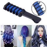 Temporary Hair Color Crayon Set with Brush