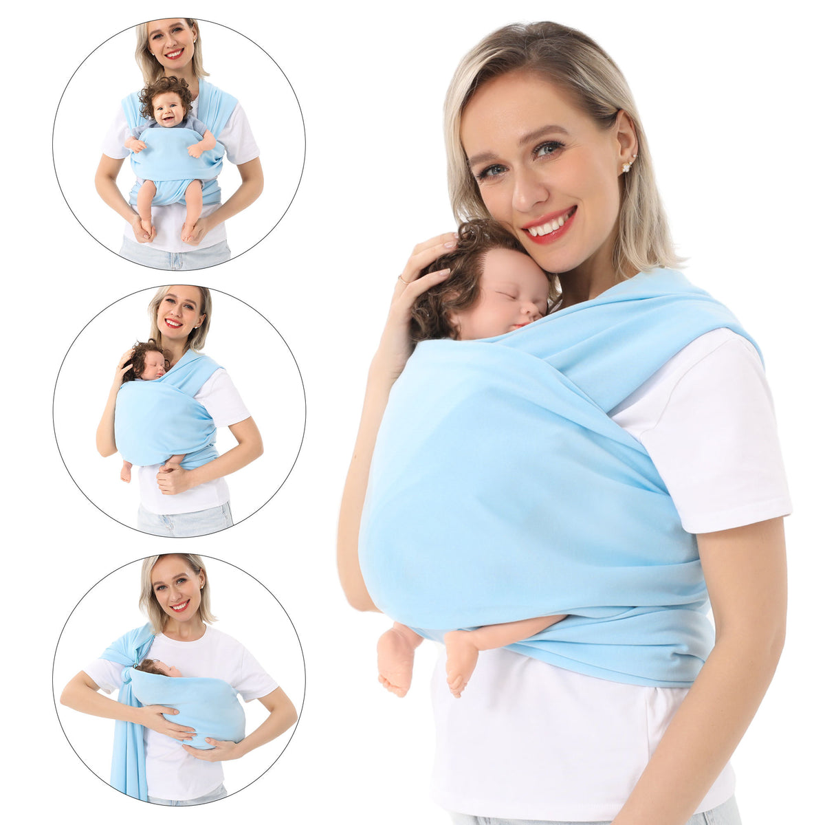 a woman holding a baby