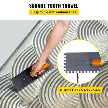 VEVOR Shower Curb Kit, 48"x48" Watertight Shower Curb Overlay with 4" PVC Central Bonding Flange, 4" Stainless Steel Grate, 2 Cuttable Shower Curb and Trowel, Shower Pan Slope Sticks Fit for Bathroom