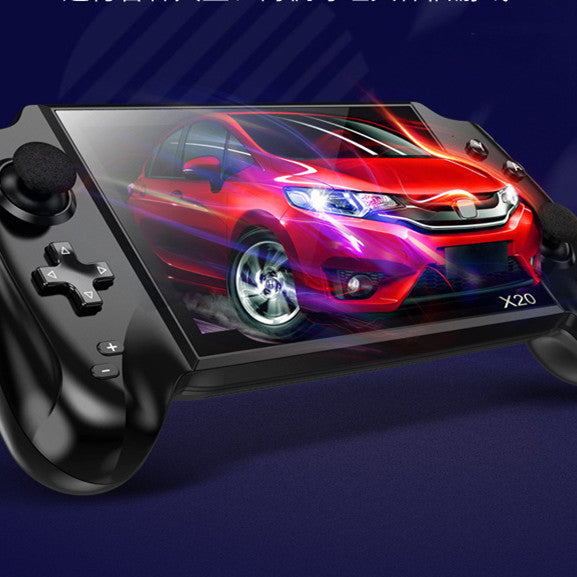 a video game controller with a red car on it