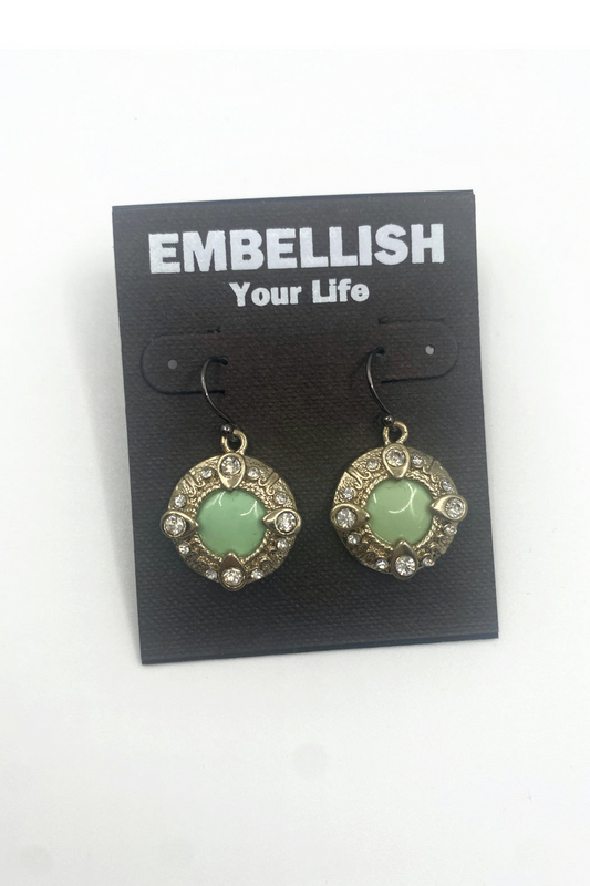 Mint Ornate Earrings