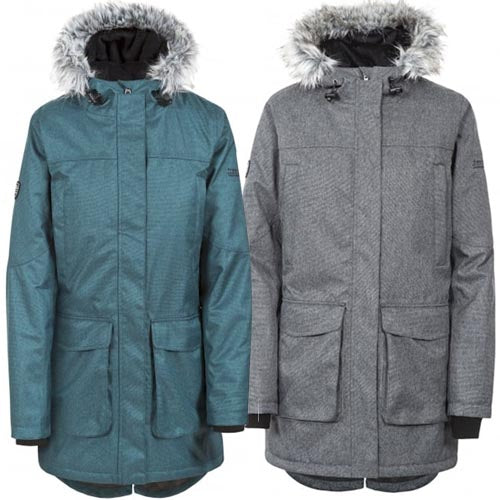 Ladies Trespass Thundery Waterproof Parka Jacket