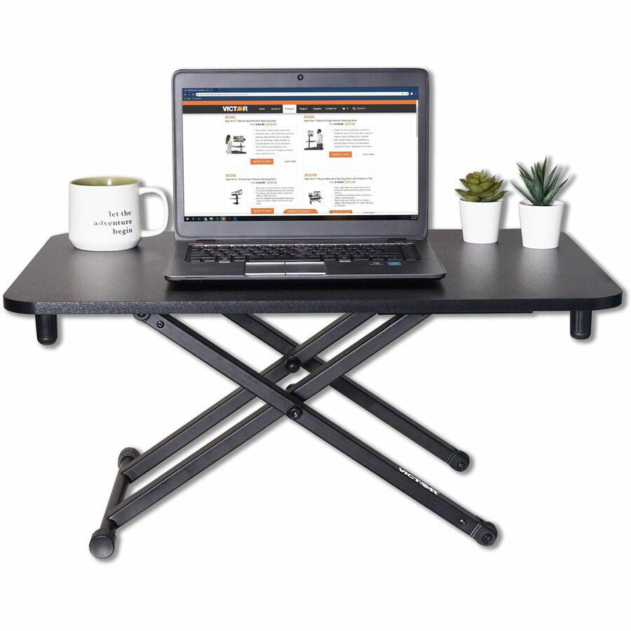 Victor Laptop Desk Riser - 28.7" Width x 18.5" Depth - Desk - Black