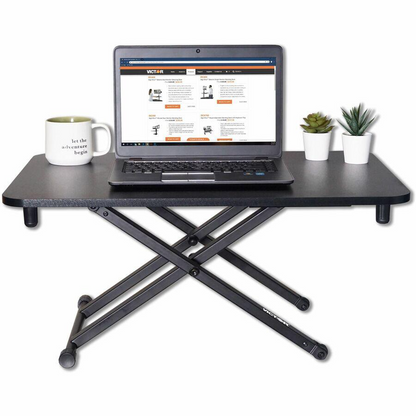 Victor Laptop Desk Riser - 28.7" Width x 18.5" Depth - Desk - Black