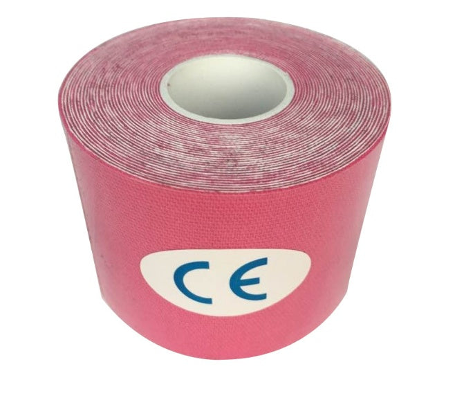 a roll of pink tape