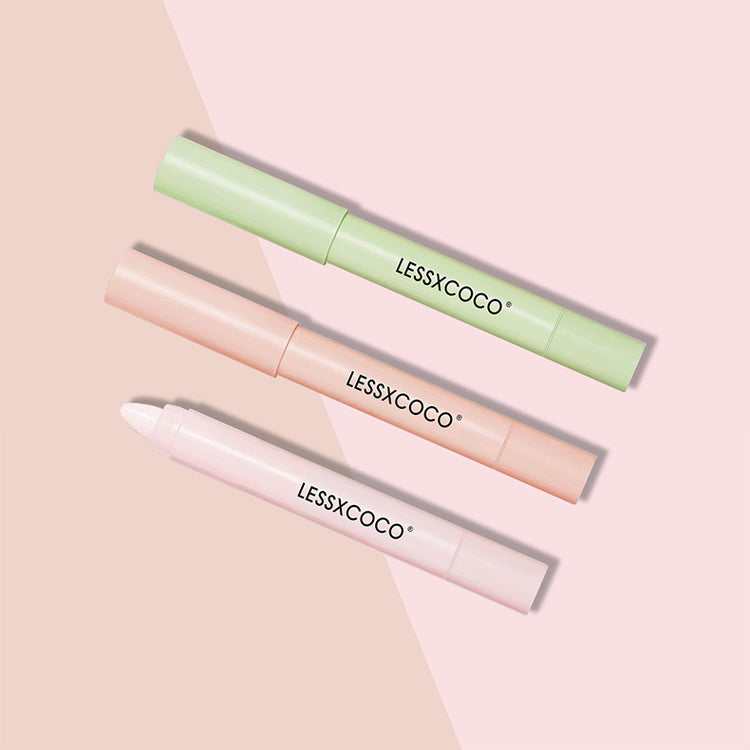 a group of pink and green highlighters
