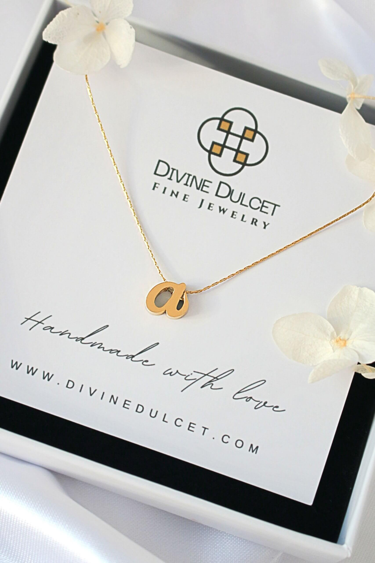 24K Minimalist Custom Initial Letter Necklace