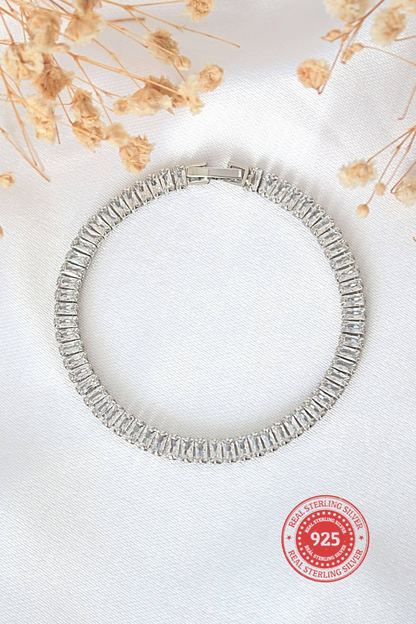 925 Silver CZ Tennis Bracelet