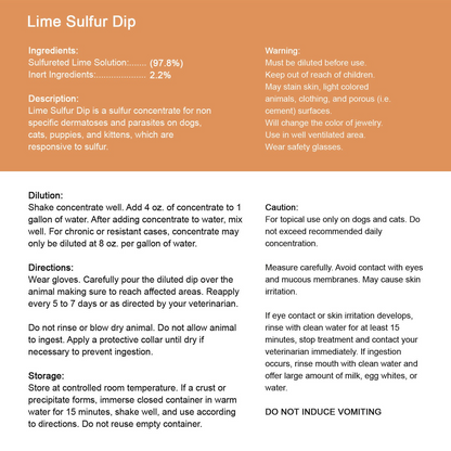 Lime Sulfur Dip Wholesale