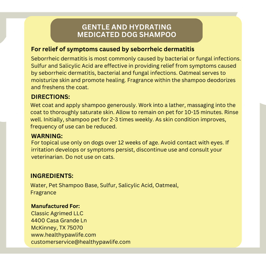 Sulfur Salicylic Acid Oatmeal Dog Shampoo