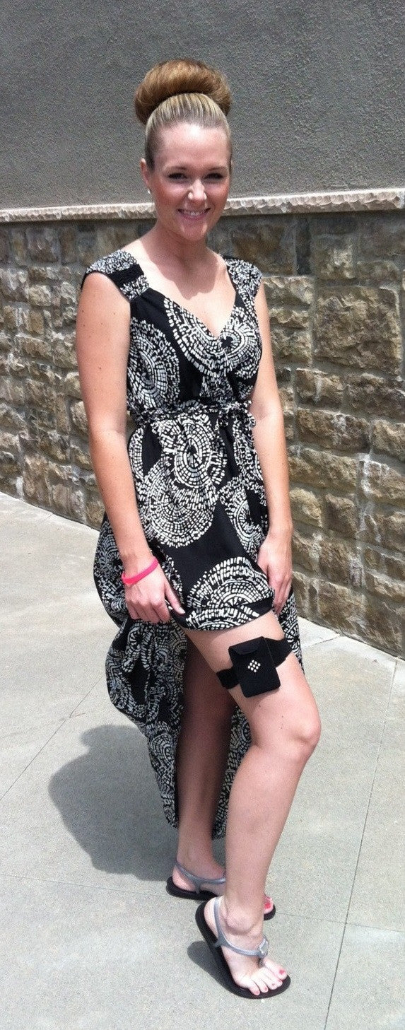 a woman in a dress