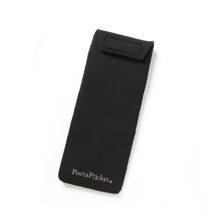 a black fabric bookmark