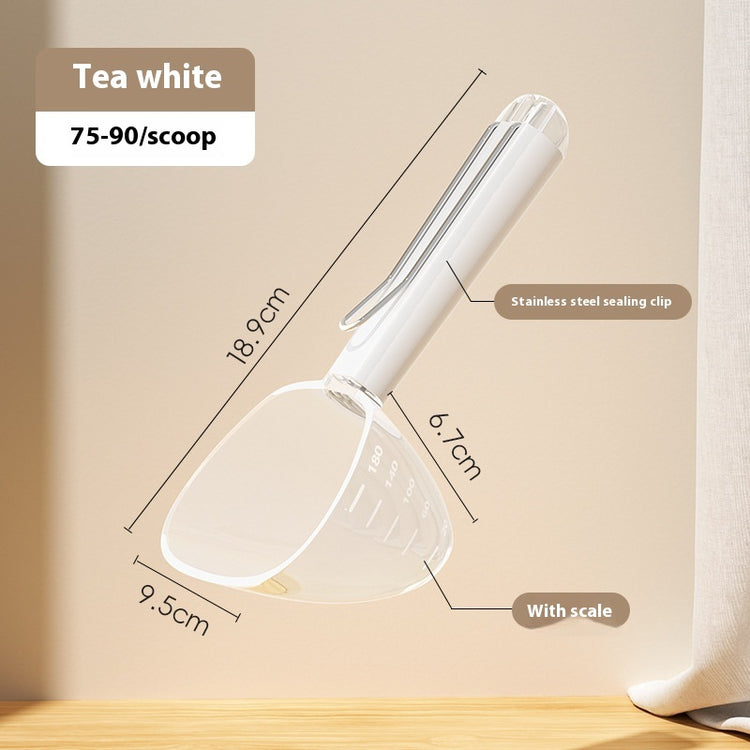 a measuring cup with measurements
