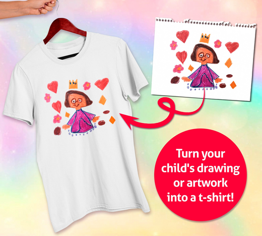 Customizable Children's Drawing Kid T-shirt -Custom Designs