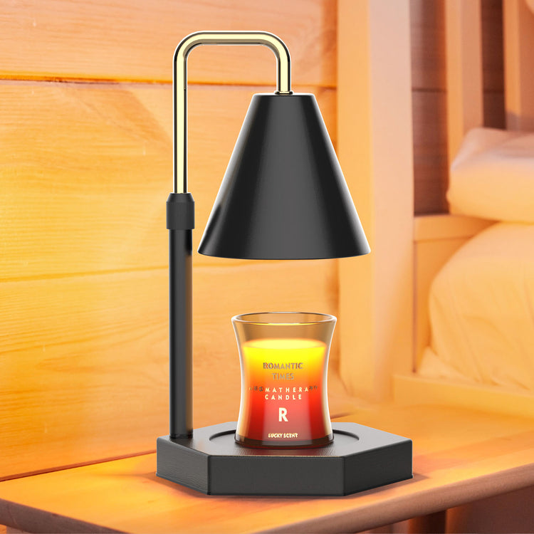 a candle in a glass holder