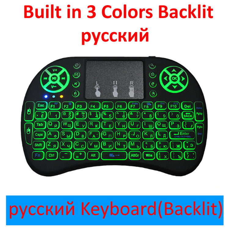 a black keyboard with green lights