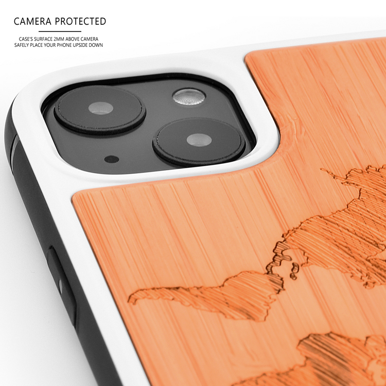 a phone case with two cameras