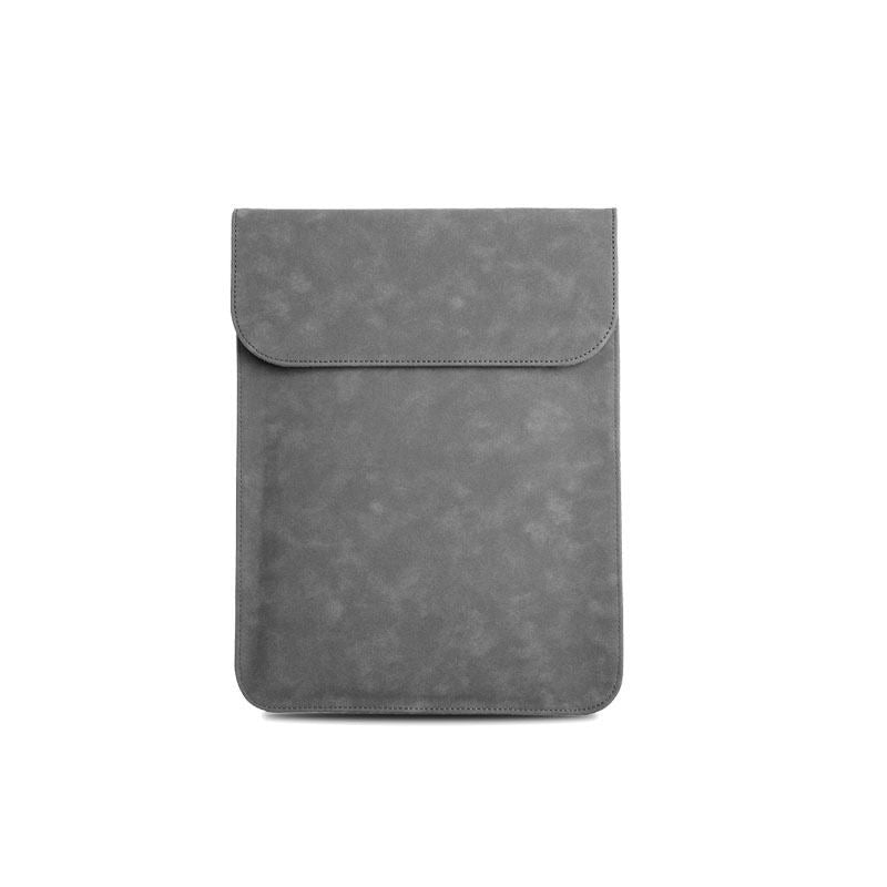 a grey tablet case with a pocket