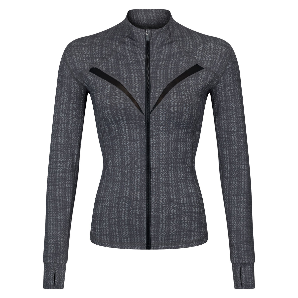 a black and grey jacket