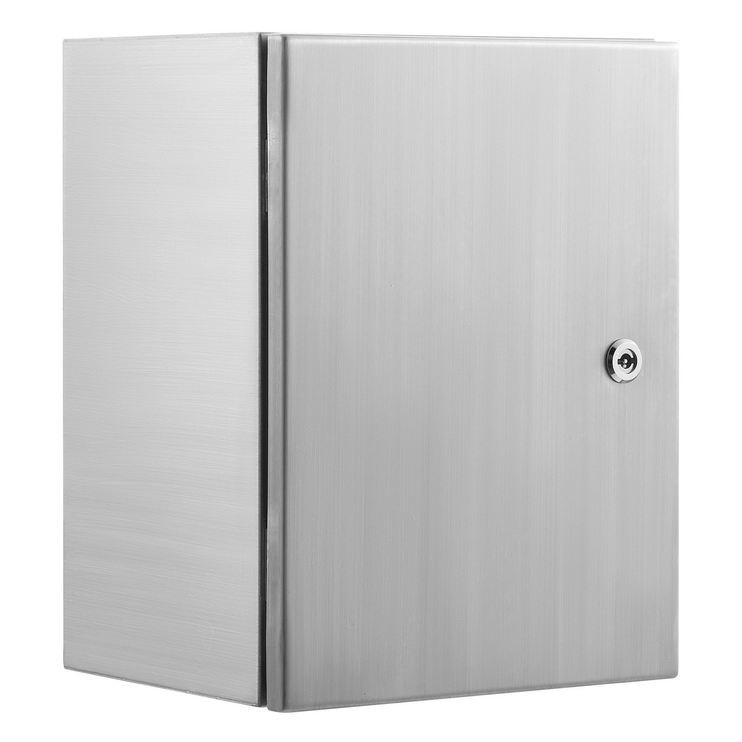 VEVOR Steel Electrical Box, 16"x 12"x 10", 304 Stainless Steel Electrical Enclosure Box, Wall-Mounted Outdoor Electrical Electronic Equipment Enclosure with Mounting Plate Hinges Lock, IP66 Waterproof