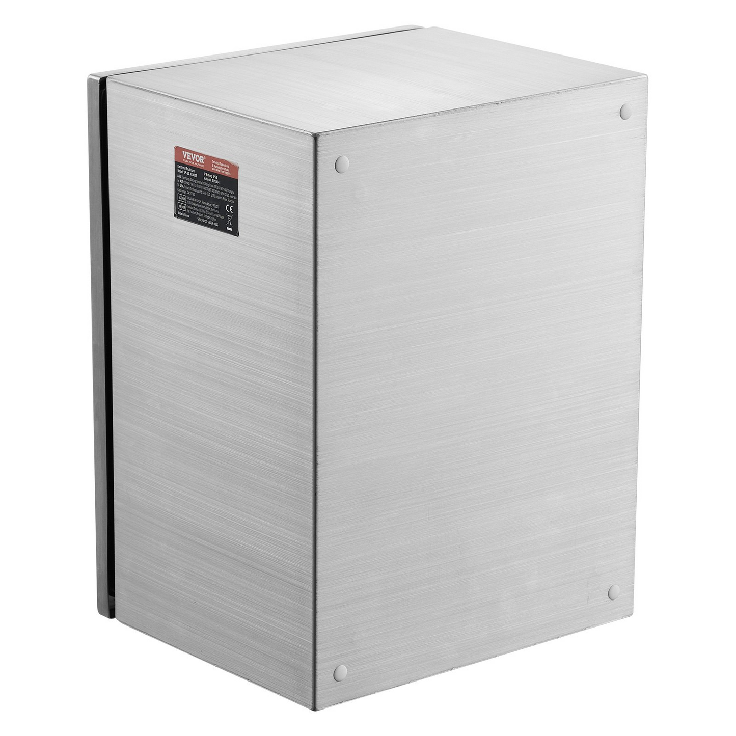 VEVOR Steel Electrical Box, 16"x 12"x 10", 304 Stainless Steel Electrical Enclosure Box, Wall-Mounted Outdoor Electrical Electronic Equipment Enclosure with Mounting Plate Hinges Lock, IP66 Waterproof