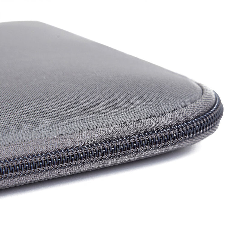 a close-up of a zippered case