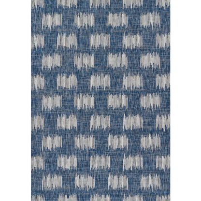 Transitional Rectangle Area Rug, Blue, 5'3" X 7'6"