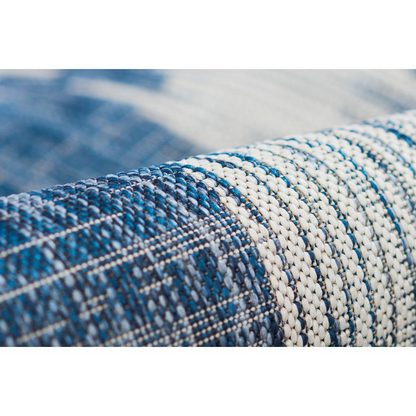 Transitional Rectangle Area Rug, Blue, 5'3" X 7'6"