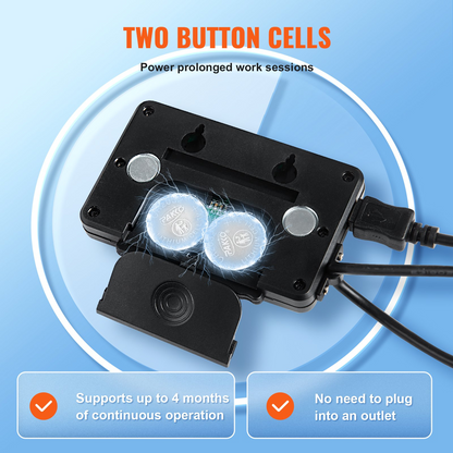 VEVOR Digital Readout, 6'' & 12'' & 24'', Linear Scale 3 Axis DRO Display Kit with L-Shaped Brackets Z-Shaped Brackets Thickened Plates Screws Button Cells