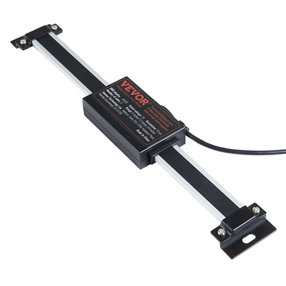 VEVOR Digital Readout, 6'' & 12'' & 24'', Linear Scale 3 Axis DRO Display Kit with L-Shaped Brackets Z-Shaped Brackets Thickened Plates Screws Button Cells