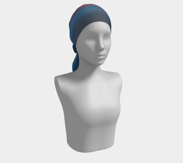 a mannequin with a head scarf
