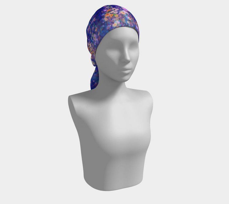 a mannequin with a head scarf