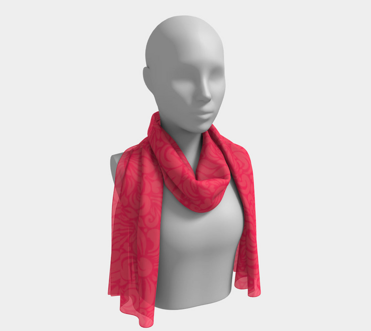 a mannequin wearing a scarf