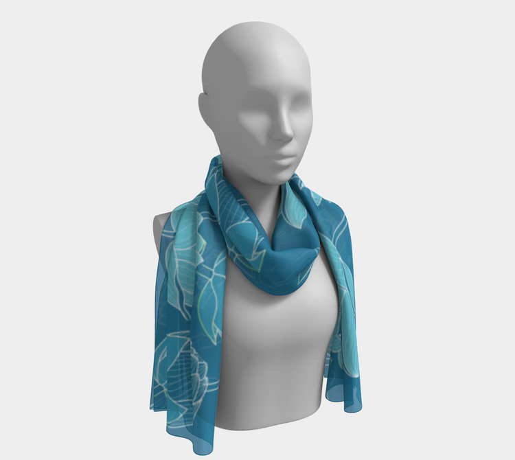 a mannequin wearing a scarf