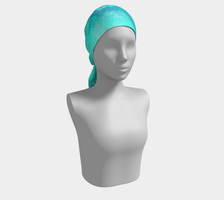 a mannequin with a head scarf