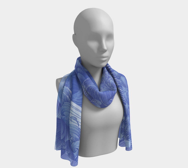 a mannequin wearing a scarf