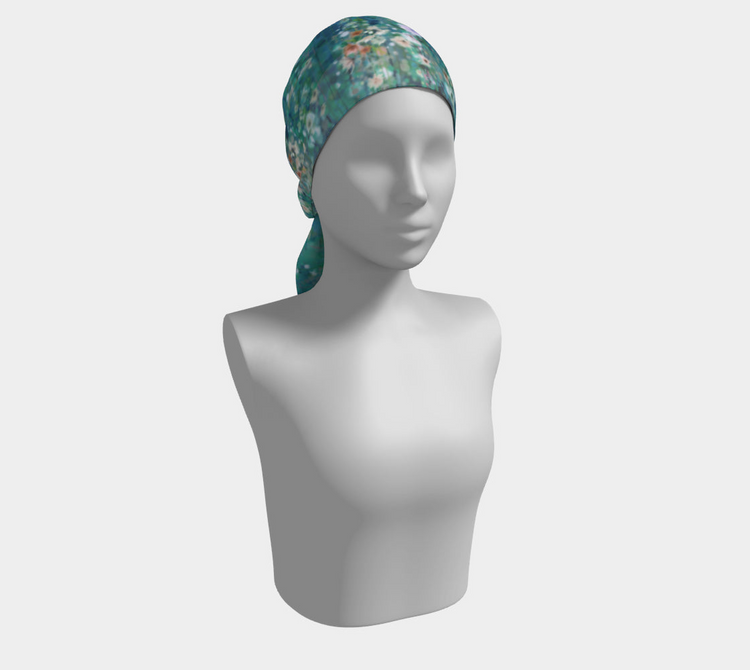 a mannequin with a head scarf