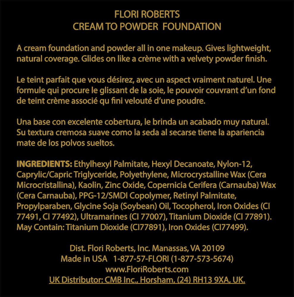 Creme to Powder Foundation