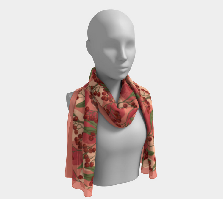 a mannequin wearing a scarf