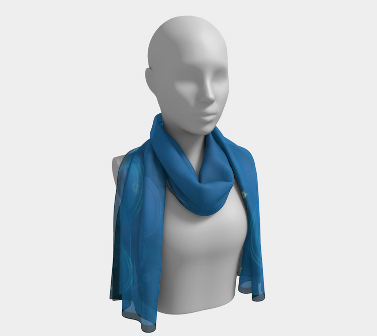 a mannequin wearing a scarf