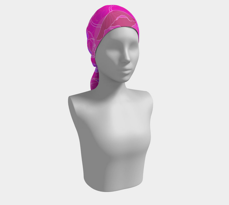 a mannequin with a head scarf