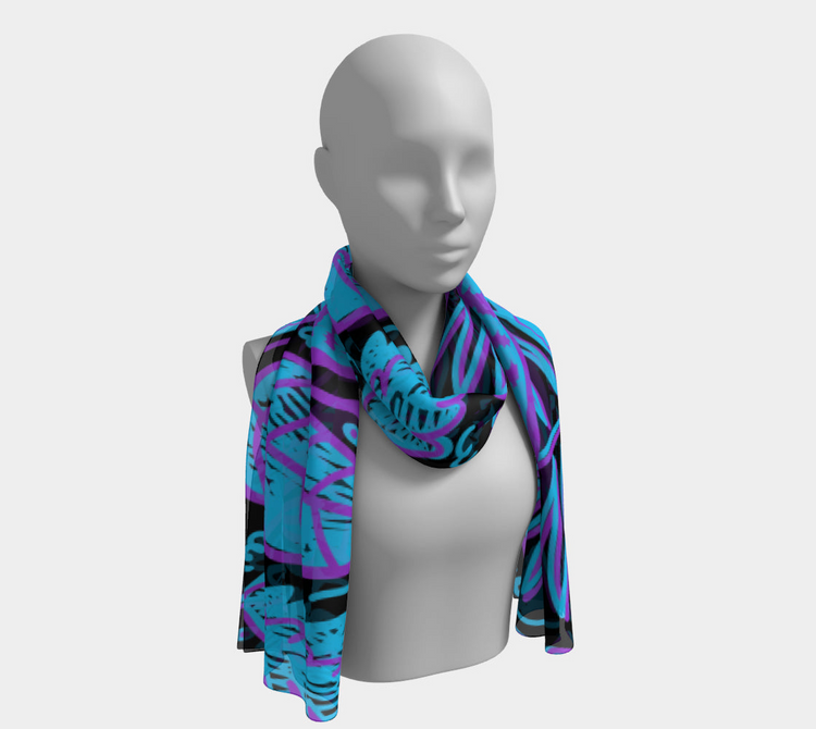 a mannequin wearing a scarf