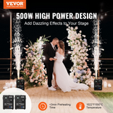 VEVOR Cold Spark Firework Machine x2 500W 6.6-13ft Stage DJ Wedding Event Party