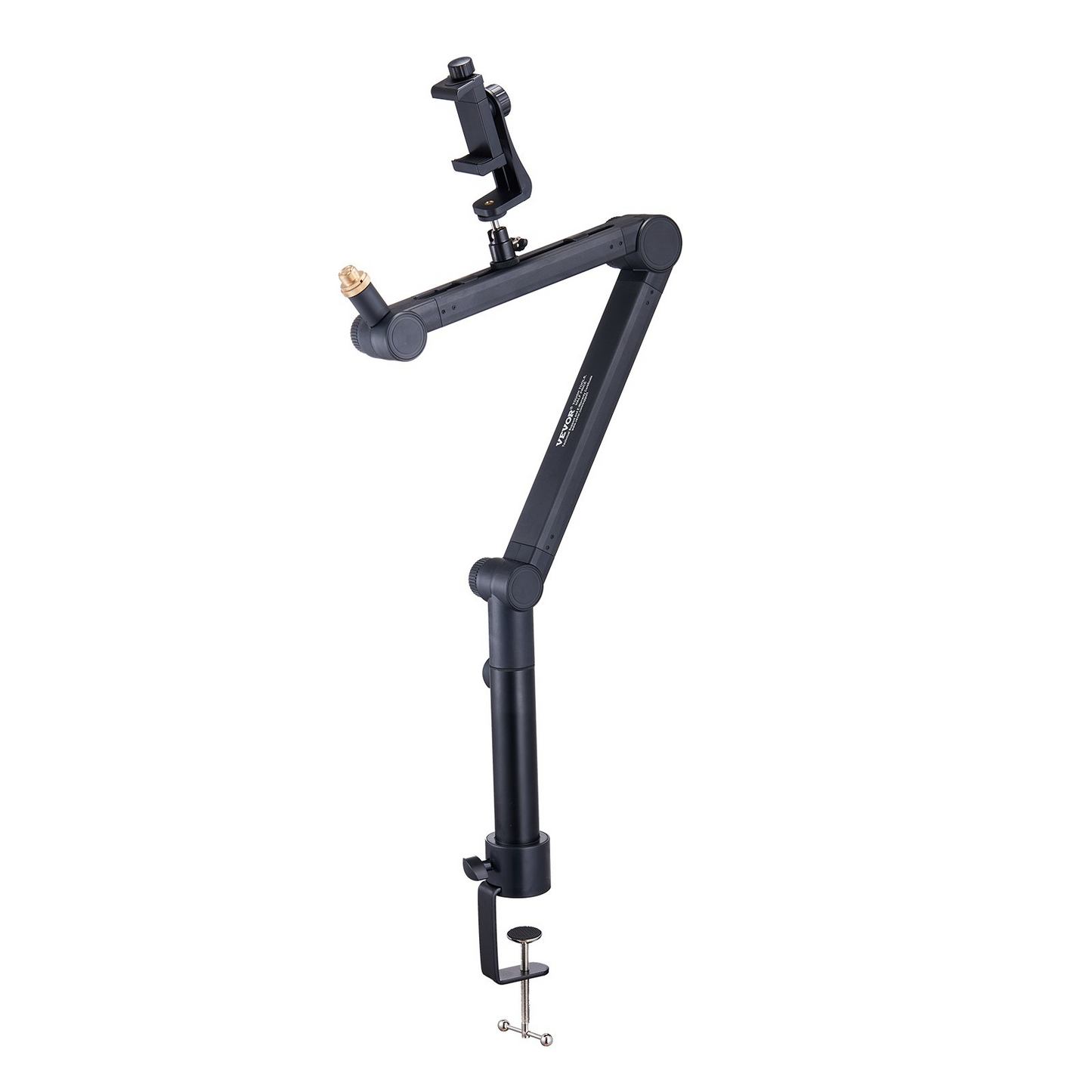 VEVOR Microphone Boom Arm with Desk Mount, 360° Rotatable, Adjustable Mic Stand with 3/8" to 5/8" Adapter Port Headset Hook, for Blue Yeti Hyperx Quadcast Blue Snowball Shure SM7B Audio Technica
