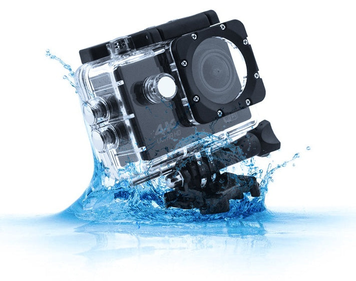 a water camera in a water splash