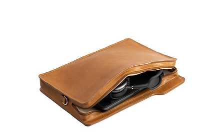 Leather bag for laptop - The File